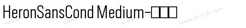 HeronSansCond Medium字体转换